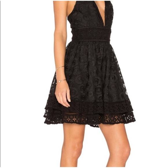 NWT Lovers + Friends x REVOLVE Moon Dance Lace Fit and Flare Mini Dress NWT | S - Picture 2 of 11